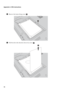 Page 38
34
Appendix A. CRU instructions
5Remove the frame fixing screw  .
6Pull the tab in the direction shown by arrow  .
c
c
d
d 