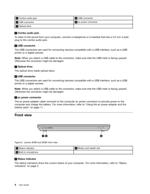 Page 18 

  &RPER
DXGLRMDFN    86%
FRQQHFW RU 
  86%
FRQQHFW RU    DF
SRZHU FRQQHFW RU 
  2SWLFDO
GULYH 
 
&RPER
DXGLRMDFN
7
R OLVW HQ WR WKH VRXQG IURP \RXU FRPSXW HUFRQQHFW DKHDGSKRQH RUDKHDGVHW WKDWKDVD PP SROH
SOXJ
WR WKH FRPER DXGLRMDFN 
 
86%
FRQQHFW RU
7KH
86% FRQQHFW RUVDUHXVHG IRUFRQQHFWLQJ GHYLFHVFRPSDWLEOH ZLWKD86% LQWHUIDFH VXFKDVD86%
SULQW
HURU DGLJLWDO FDPHUD
1RW
H:KHQ \RXDWWDFK D86% FDEOH WR WKH FRQQHFW RUPDN HVXU HWKDW WKH86% PDUN LVIDFLQJ XSZDUG
2WKHU
ZLVHWKHFRQQHFW RUPLJKW...