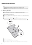 Page 4440
Appendix A. CRU instructions
Replacing the battery  - - - - - - - - - - - - - - - - - - - - - - - - - - - - - - - - - - - - - - - - - - - - - - - - - - - - - - - - - - - - - - - - - - - - - - - - - - - - - - - - - - - - - - - - - - - - - - - - - - -
To replace the battery, do the following:
1Turn off the computer, or enter hibernation mode. Disconnect the AC adapter and all cables 
from the computer.
2Close the computer display, and turn the computer over.
3Unlock the manual battery latch  . Holding...