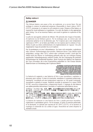 Page 14// Lenovo IdeaTab A3000 Hardware Maintenance Manual  
10 
 
 
 
 
  