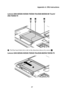 Page 43Appendix A. CRU instructions
37
Lenovo G50-30/G50-45/G50-70/G50-70m/G50-80/G50-80 Touch/
Z50-70/Z50-75
6Pull the hard disk drive tab in the direction shown by arrow  .
Lenovo G40-30/G40-45/G40-70/G40-70m/G40-80/Z40-70/Z40-75
333
d
4 