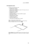 Page 6965
Lenovo V560/B560
1170 Integrated camera
For access, remove these FRUs in order:
• “1010 Battery pack” on page 34
• “1020 Dummy card” on page 35
• “ 1 0 3 0   H a r d   d i s k   d r i v e ( H D D ) / M e m o r y / M i n i   P C I   E x p r e s s   C a r d   s l o t compartment cover” on page 36
• “1040 Hard disk drive” on page 37
• “1050 Optical drive” on page 38
• “1060 DIMM” on page 39
• “1070 PCI Express Mini Card for wireless LAN/WAN” on page 40
• “1080 Keyboard” on page 42
• “1090 Keyboard bezel”...