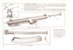 Page 20
,g
9.5TOREMOVEBARRELtflg.15\.P;:rci;tllfUf1SCH!W;:n~twob~rrelreuining
~(re~(28}asshownu.ing-f;AllenICe/.Pro!tc.tti1~~with:tp-II!C.CoCwoad;J,ndusing
2.mOllletdriveD~rrelb~cl,:fram
I-Siening.F.~mo(;5~r~w~~ndrct