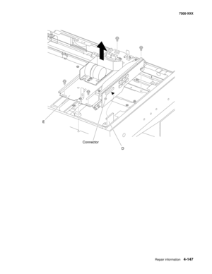 Page 525Repair information4-147
7500-XXX
E
D Connector 