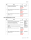 Page 221Diagnostic information2-123
7500-XXX
295.01 Size mismatch jam (no mix-size)
7 Check the sensor (ADF width APS 3) for connection.
Is the above sensor connected properly?Replace the 
sensor (ADF 
width APS 3). 
Go to “Sensor 
(ADF width APS 
3)” on 
page 4-186.Replace the 
connection.
8 Place an undamaged document in the ADF, and perform a 
ADF test.
Does the error remain?Replace the ADF 
controller card 
assembly. 
Go to “ADF 
controller card 
assembly 
removal” on 
page 4-167.Go to step 9.
9 Place an...