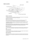 Page 33General information1-11
7500-XXX
Media tray assembly
Detection of media size
The media size set for the media tray assembly is transmitted to the switch (media size) by moving these guides. 
The media size is detected by the on/off information of these switches.
Media feed unit assembly
Since tray 1 and tray 2 are functionally equivalent in terms of the switch (media size), sensor (media out), 
sensor (media level) and sensor (pre-feed), only the components of one tray are described here.
The media feed...