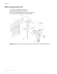 Page 4104-32MFP Service Manual 7500-XXX
Media tray lift gear group removal
1.Remove the media tray from the machine. 
2.Remove the two screws securing bracket (A). 
3.Remove the bracket (A). 
4.Remove the tray lift coupling gear 13 tooth (B) from bracket (A). 
5.Remove the tray lift gear 13/60 tooth (C) from bracket (A). 
Note:  Extra force is required to pull the tray lift coupling gear 13 tooth (B) and the tray lift gear 13/60 tooth (C) 
from bracket (A). 
CRear A
B 