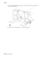 Page 5984-220MFP Service Manual 7500-XXX
7.Move the rear lift cable pulley (D) toward the rear of the tray to release the two tray 3 rear cables (E) from 
the tray lift shaft assembly (B).
8.Remove the two tray 3 rear cables (E) from the tray lift shaft assembly (B).  