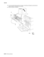 Page 6564-278MFP Service Manual 7500-XXX
5.Turn the two duplex docking locks (B) on the duplex unit assembly by 90 degrees counterclockwise to 
release the duplex unit assembly from the machine.
6.Remove the duplex unit assembly.
HoleHook
HoleFront BRelease
HookB 