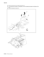 Page 6784-300MFP Service Manual 7500-XXX
8.Remove the spring (D) from the duplex wait actuator (E).
9.Turn the duplex wait in actuator (E) 180 degrees, and move it rightward and upward in the direction of the 
arrow.
10.Remove the duplex wait actuator (E). 
E
D
Left 