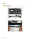 Page 1684-30  Service Manual 7013-XXX
Fuser removal
1.Remove the rear exit guide. See “Rear exit guide assembly with sensor and reversing solenoid 
removal” on page 4-71.
2.Remove the two screws (A).
3.Partially pull the fuser forward for better access. 