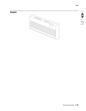 Page 111General information1-79
7510
Go Back Previous
Next
Duplex  