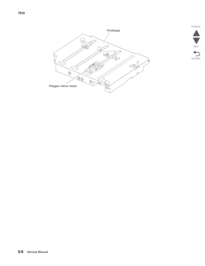 Page 7205-6Service Manual 7510
Go Back Previous
Next
Printhead
Polygon mirror motor 