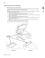 Page 4103-30Service Manual 7510
Go Back Previous
Next
Testing the manual scanner registration
Note:  Machine must be in Standard User Mode.
To properly position the Network Setup Page which will be used as the ADF test original page on the flatbed 
scanner and the ADF side 1 and ADF side 2, follow the graphic below:
Warning:  Ensure that the Network Setup Page is properly positioned according to the diagrams, or registration 
and margins cannot be properly adjusted.
1. Place the Network Setup Page on the flatbed...