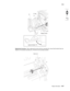 Page 469Repair information4-37
 7510
Go Back Previous
Next
Replacement warning:  When replacing the printer left door assembly (B), ensure that the black lines are 
aligned on the damper assembly (E), or the door will not properly operate.
.
BC-clip
D
C
Safety screw
Approximately 75°
E Black line 