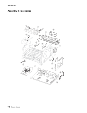 Page 1827-8Service Manual 7011-2xx / 3xx
Assembly 3:  Electronics 