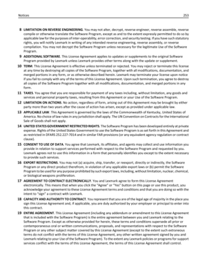 Page 2538LIMITATION ON REVERSE ENGINEERING. You may not alter, decrypt, reverse engineer, reverse assemble, reverse
compile or otherwise translate the Software Program, except as and to the extent expressly permitted to do so by
applicable law for the purposes of inter-operability, error correction, and security testing. If you have such statutory
rights, you will notify Lexmark in writing of any intended reverse engineering, reverse assembly, or reverse
compilation. You may not decrypt the Software Program...