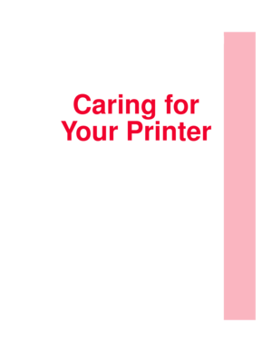 Page 191Caring for
Your Printer 