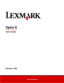 Page 1www.lexmark.com
User’s Guide
February 1998
Optra S 