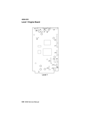 Page 2345-94059 Service Manual
4059-XXX
Level 1 Engine Board 