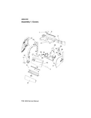 Page 2547-24059 Service Manual
4059-XXX
Assembly 1: Covers 