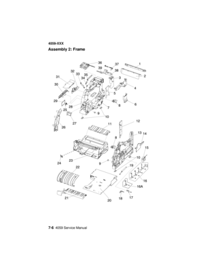 Page 2587-64059 Service Manual
4059-XXX
Assembly 2: Frame 