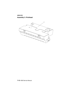 Page 2627-104059 Service Manual
4059-XXX
Assembly 3: Printhead 