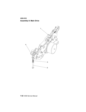 Page 2747-224059 Service Manual
4059-XXX
Assembly 9: Main Drive 