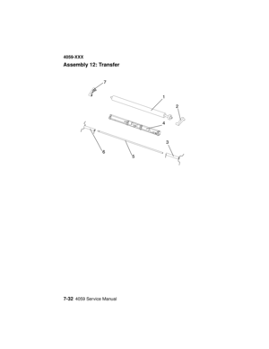 Page 2847-324059 Service Manual
4059-XXX
Assembly 12: Transfer 