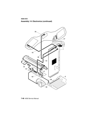 Page 2987-464059 Service Manual
4059-XXX
Assembly 14: Electronics (continued) 