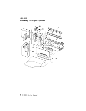 Page 3187-664059 Service Manual
4059-XXX
Assembly 19: Output Expander 