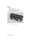 Page 1904-274059 Service Manual
4059-XXX
Fuser Board
1. Remove the fuser assembly.
2. Disconnect the cables (A) from the fuser board.
3. Remove the fuser board mounting screw (B).
4. Release the fuser board from the standoff tab (C) and lift the
fuser board from the fuser assembly. 