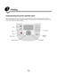 Page 26Printing
26
2Printing
Understanding the printer operator panel
The printer operator panel has a four-line, back lit, gray scale display that can show both graphics and text. The Back, 
Menu, and Stop buttons are located to the left of the display, the navigation buttons are located below the display, and the 
numeric pad is located to the right of the display.
Back
Menu
Stop
Navigation buttons
Numeric pad
Indicator lightUSB Direct 
interface
Select button
Downloaded From ManualsPrinter.com Manuals 