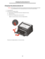 Page 8282Changing the photoconductor kit
Changing the photoconductor kit
Warning:When replacing a photoconductor kit, do not leave the new photoconductor kit exposed to direct light 
for an extended period of time. Extended light exposure can cause print quality problems.
1Turn the printer off.
2Remove the print cartridge assembly.
aPress the button on the left side of the printer to release the front door.
bLower the front door.
cGrasp the toner cartridge handle, and pull up and out.
Note:Do not press the...