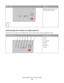 Page 36Light sequenceWhat to do
Paper jam
 - On
 - On
Press  twice quickly to see the
secondary paper jam code.
Understanding the secondary error light sequences
When the  and  lights are on simultaneously, press  twice quickly to see the secondary error code.
Printer control panelLights and buttons
1Error
2Jam
3Load paper
4Toner
5Ready
6Continue
7Stop
Interpreting the printer control panel lights
36
Downloaded From ManualsPrinter.com Manuals 