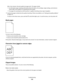 Page 116After a few minutes, the print quality test pages print. The pages include:
An information page containing information about the device, the cartridge, margin settings, and minimum
stroke width, and a graphic for evaluating the print quality
Two pages for assessing how well the printer is capable of printing various types of graphics
7Examine the pages to determine the quality of printing. If there are problems, see “Solving print quality problems”
on page 115.
To return to the Home menu, press and hold...