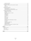 Page 6Large jobs do not collate................................................................................................................................. 112
Solving option problems........................................................................................................................113
Option does not operate correctly or quits after it is installed ...................................................................... 113...