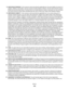 Page 1428LIMITATION OF REMEDIES. To the maximum extent permitted by applicable law, the entire liability of Lexmark, its
suppliers, affiliates, and resellers, and your exclusive remedy shall be as follows: Lexmark will provide the express
limited warranty described above. If Lexmark does not remedy defective media as warranted, you may terminate
your license and your money will be refunded upon the return of all of your copies of the Software Program.
9LIMITATION OF LIABILITY. To the maximum extent permitted by...