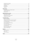 Page 4Configuring the fax settings.....................................................................................................................79
Creating a contact list..............................................................................................................................81
Sending faxes...........................................................................................................................................82
Receiving...