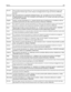 Page 205Deutsch Hiermit erklärt Lexmark International, Inc., dass sich das Gerät dieses Gerät in Übereinstimmung mit den
grundlegenden Anforderungen und den übrigen einschlägigen Bestimmungen der Richtlinie 1999/5/EG
befindet.
Ελληνική ΜΕ ΤΗΝ ΠΑΡΟΥΣΑ Η LEXMARK INTERNATIONAL, INC. ΔΗΛΩΝΕΙ ΟΤΙ ΑΥΤΟ ΤΟ ΠΡΟΪΟΝ
ΣΥΜΜΟΡΦΩΝΕΤΑΙ ΠΡΟΣ ΤΙΣ ΟΥΣΙΩΔΕΙΣ ΑΠΑΙΤΗΣΕΙΣ ΚΑΙ ΤΙΣ ΛΟΙΠΕΣ ΣΧΕΤΙΚΕΣ ΔΙΑΤΑΞΕΙΣ
ΤΗΣ ΟΔΗΓΙΑΣ 1999/5/ΕΚ.
English Hereby, Lexmark International, Inc., declares that this type of equipment is in compliance with the...