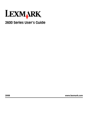 Page 12600 Series Users Guide
2008 www.lexmark.com
Downloaded From ManualsPrinter.com Manuals 