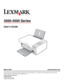 Page 13500-4500 Series
Users Guide
March 2007 www.lexmark.com
Lexmark and Lexmark with diamond design are trademarks of Lexmark International, Inc., registered in the United States and/or other countries.
All other trademarks are the property of their respective owners.
© 2007 Lexmark International, Inc.
All rights reserved.
740 West New Circle Road
Lexington, Kentucky 40550
Downloaded From ManualsPrinter.com Manuals 