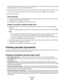 Page 64When the printer detects the memory device, the message Memory Card Detected or Storage Device
Detected appears on the printer control panel display.
2If only document files are stored on the memory device, then the printer automatically switches to File Print mode.
If document files and image files are stored on the memory device, then press 
 to select Documents.
3Do one of the following:
USB connection
aPress the arrow buttons to select the file name of the document that you want to print or the...