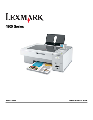 Page 14800 Series
June 2007 www.lexmark.com
Downloaded From ManualsPrinter.com Manuals 