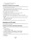 Page 77kIn the Server Path field, type public\Drop Box.
lClick Save Changes to create the address.
Scanning to a computer over the network
1Make sure the printer is connected to the network through a print server, and the printer, the print server, and
the computer receiving the scan are all turned on.
2Load an original document faceup into the ADF or facedown on the scanner glass.
Note: Do not load postcards, photos, small items, transparencies, photo paper, or thin media (such as magazine
clippings) into the...