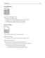 Page 282Gray background
ABCDE
ABCDE ABCDE
CHECK THE TONER DARKNESS SETTING
Select a lighter Toner Darkness setting:
From the printer control panel, change the setting from the Quality menu.
For Windows users, change the setting from Print Properties.
For Macintosh users, change the setting from the Print dialog.
Incorrect margins
ABCD
ABCD
ABCD
These are possible solutions. Try one or more of the following:
CHECK THE PAPER GUIDES
Move the guides in the tray to the correct positions for the paper size loaded....