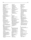 Page 309configuration information 
wireless network  48
configurations 
printer  15
Configure MP menu  156
configuring 
port settings  56
configuring the e‑mail settings  107
Connect bps  233
connecting fax 
using RJ11 adapter  61
connecting the printer to 
answering machine  66
computer modem  68
telephone  65
telephone wall jack in
Germany  64
conserving supplies  254
contacting Customer Support  290
control panel, printer  18
copy quality 
adjusting  98
improving  105
copy screen 
options  102, 103, 104
Copy...