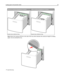 Page 78Without an optional StapleSmart II FinisherWith an optional StapleSmart II Finisher
ABC
Duplex (two‑sided) printing
ABC
Duplex (two‑sided) printing
Note: Notice the maximum fill line on the side of the tray which indicates the maximum height for loading
paper. Do not overload the tray.
7Insert the tray. Loading paper and specialty media78
Downloaded From ManualsPrinter.com Manuals 