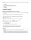 Page 1025Touch Overlay.
6Touch the button containing the overlay you want to use.
7Touch Done.
8Touch Copy It.
Canceling a copy job
Canceling a copy job while the document is in the ADF
When the ADF begins processing a document, the scanning screen appears. To cancel the copy job, touch Cancel Job
on the touch screen.
A “Canceling scan job” screen appears. The ADF clears all pages in the ADF and cancels the job.
Canceling a copy job while copying pages using the scanner glass
Touch Cancel Job on the touch...