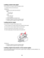 Page 63Loading custom-size paper
You can load up to 100 sheets of custom-size paper at a time.
1Load paper with the print side facing you.
2Make sure:
The paper size fits within these dimensions:
Width:
–76.0–216.0 mm
–3.0–8.5 inches
Length:
–127.0–432.0 mm
–5.0–17.0 inches
The stack height does not exceed 10 mm.
The paper is loaded in the center of the paper support.
The paper guides rest against the edges of the paper.
Loading banner paper
You can load up to 20 sheets of banner paper at a time.
1Remove all...